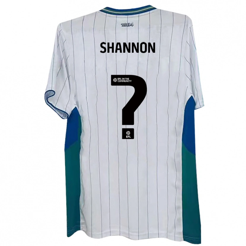 Danxen Niño Camiseta Amy Shannon #0 Blanco Verde Azul 1ª Equipación 2025/26 La Camisa