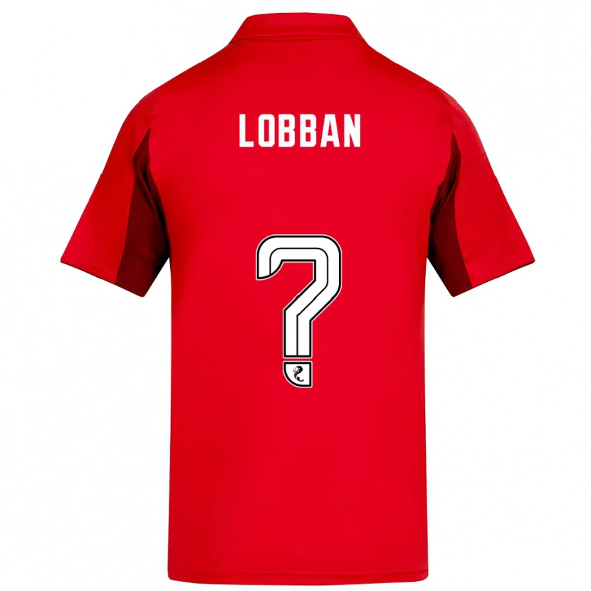 Danxen Niño Camiseta Dylan Lobban #0 Rojo Borgoña 1ª Equipación 2025/26 La Camisa