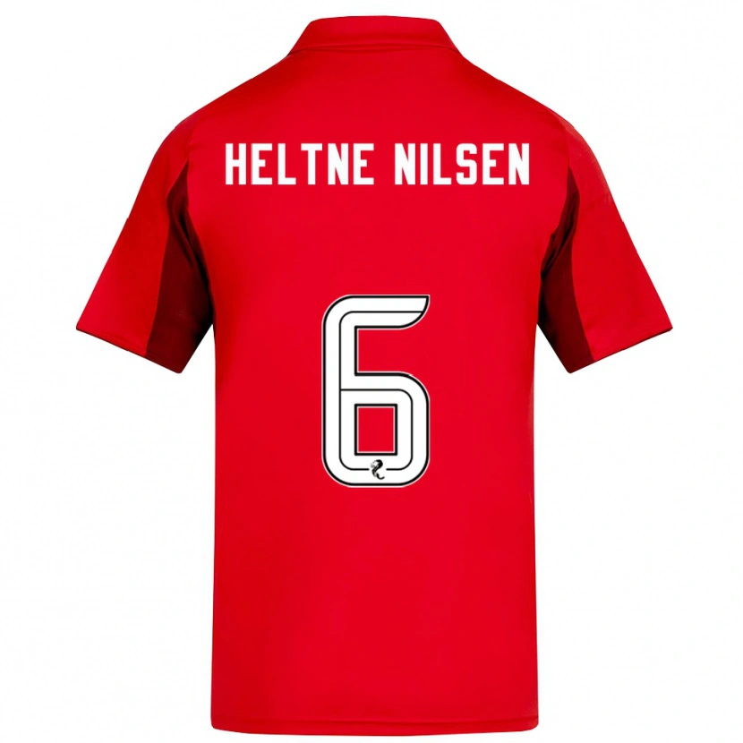 Danxen Niño Camiseta Sivert Heltne Nilsen #6 Rojo Borgoña 1ª Equipación 2025/26 La Camisa