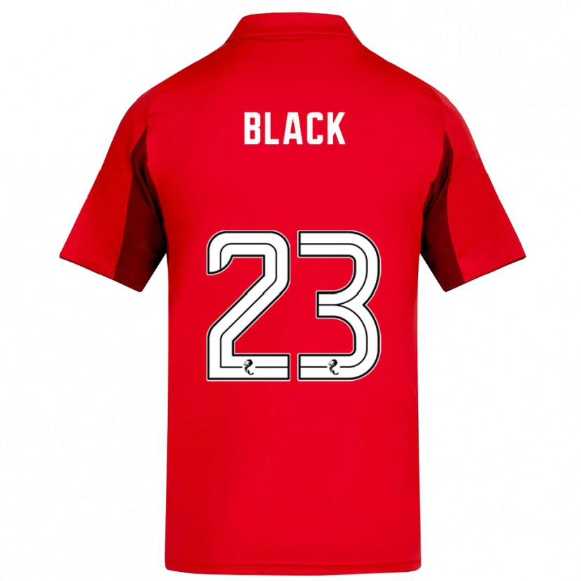 Danxen Niño Camiseta Aimee Black #23 Rojo Borgoña 1ª Equipación 2025/26 La Camisa