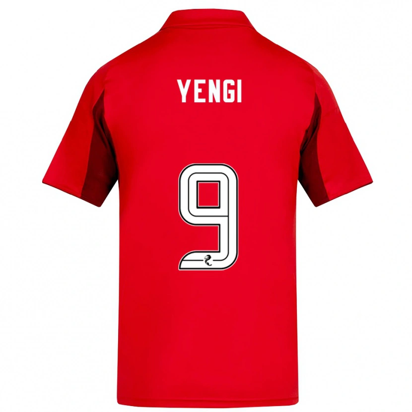Danxen Niño Camiseta Kusini Yengi #9 Rojo Borgoña 1ª Equipación 2025/26 La Camisa