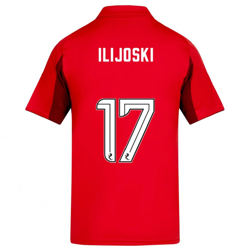 Danxen Niño Camiseta Emma Ilijoski #17 Rojo Borgoña 1ª Equipación 2025/26 La Camisa