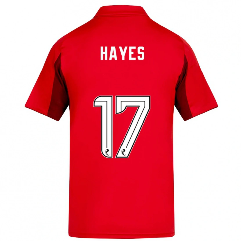 Danxen Niño Camiseta Jonny Hayes #17 Rojo Borgoña 1ª Equipación 2025/26 La Camisa
