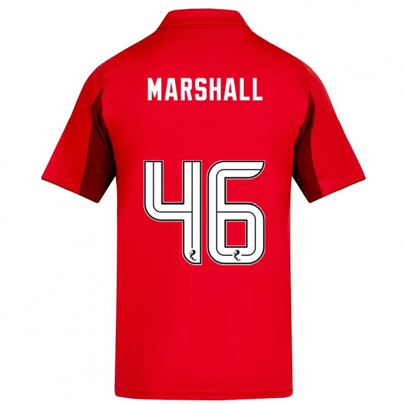 Danxen Niño Camiseta Findlay Marshall #46 Rojo Borgoña 1ª Equipación 2025/26 La Camisa