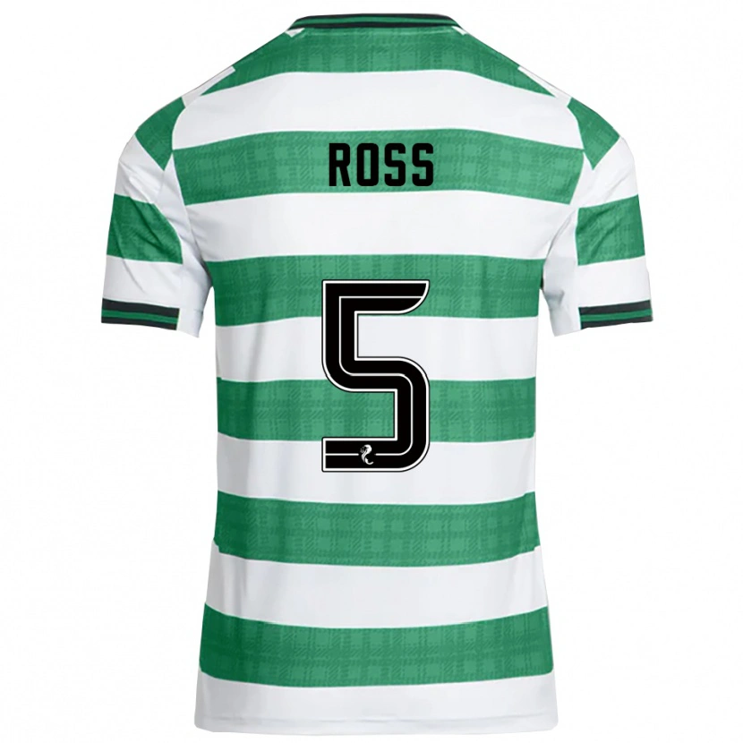 Danxen Niño Camiseta Natalie Ross #5 Verde Blanco 1ª Equipación 2025/26 La Camisa
