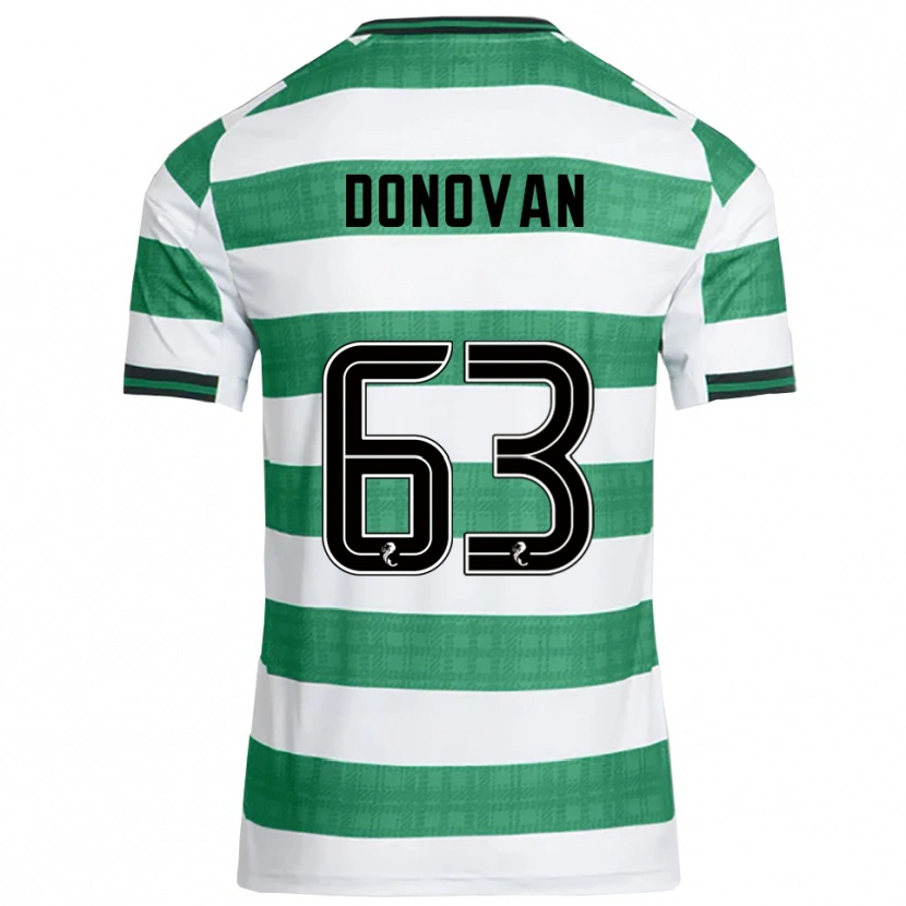 Danxen Niño Camiseta Colby Donovan #63 Verde Blanco 1ª Equipación 2025/26 La Camisa