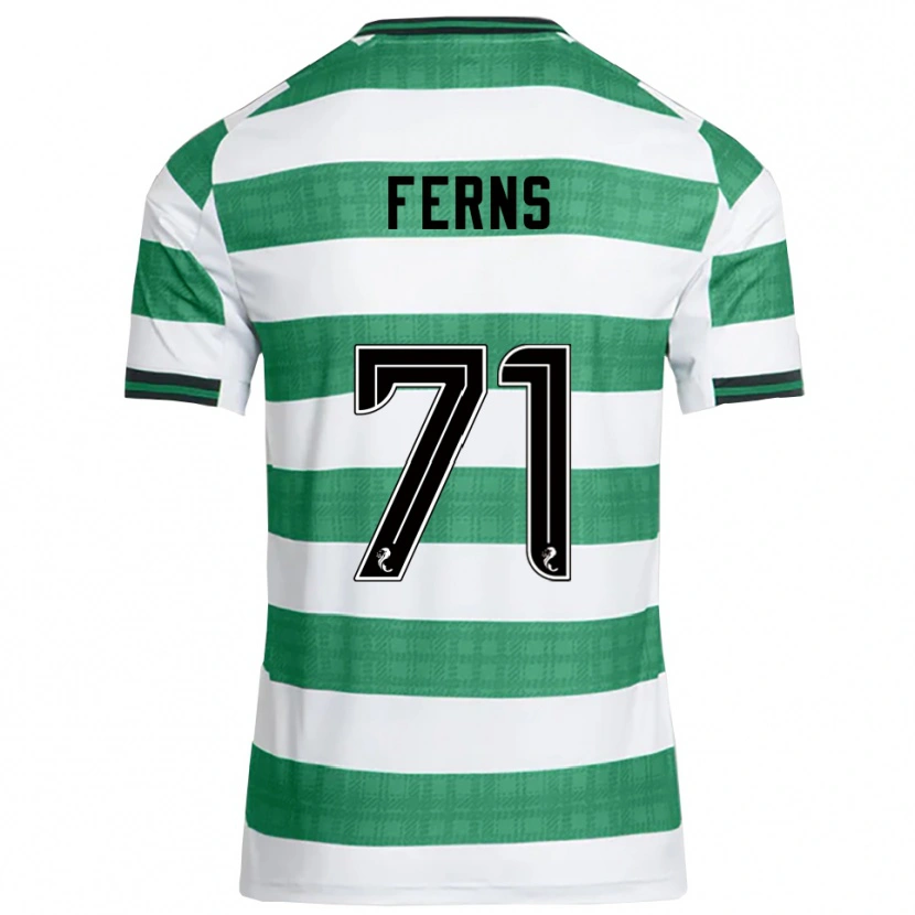 Danxen Niño Camiseta Abbie Ferns #71 Verde Blanco 1ª Equipación 2025/26 La Camisa