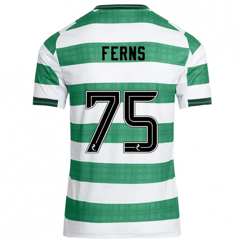 Danxen Niño Camiseta Ronan Ferns #75 Verde Blanco 1ª Equipación 2025/26 La Camisa