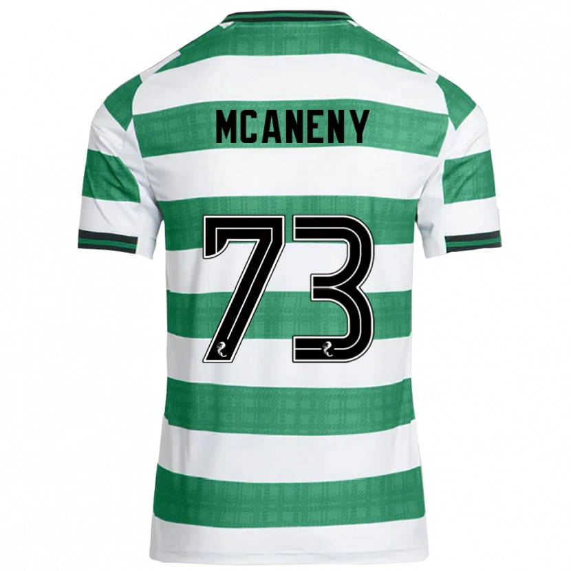 Danxen Niño Camiseta Maria Mcaneny #73 Verde Blanco 1ª Equipación 2025/26 La Camisa