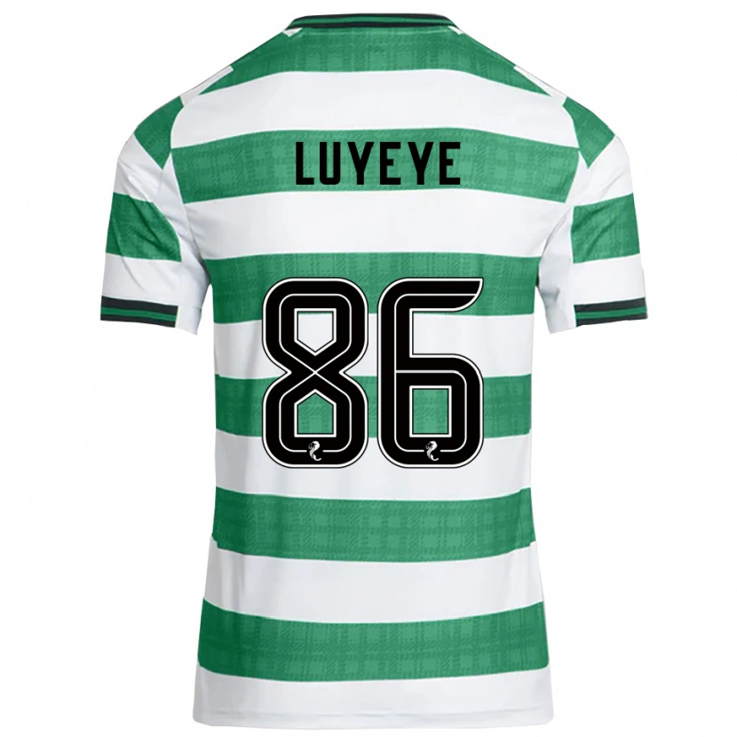 Danxen Niño Camiseta Benny-Jackson Luyeye #86 Verde Blanco 1ª Equipación 2025/26 La Camisa