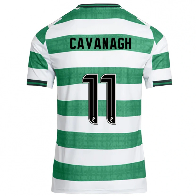 Danxen Niño Camiseta Colette Cavanagh #11 Verde Blanco 1ª Equipación 2025/26 La Camisa
