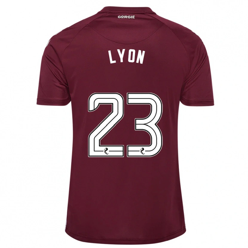 Danxen Niño Camiseta Jack Lyon #23 Borgoña Blanco 1ª Equipación 2025/26 La Camisa