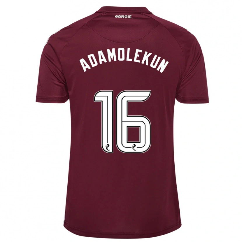 Danxen Niño Camiseta Olufolasade Adamolekun #16 Borgoña Blanco 1ª Equipación 2025/26 La Camisa