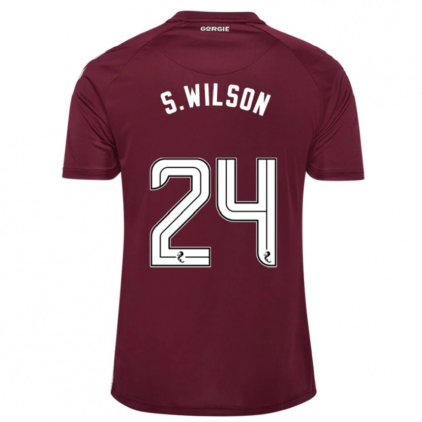 Danxen Niño Camiseta Stanley Wilson #24 Borgoña Blanco 1ª Equipación 2025/26 La Camisa