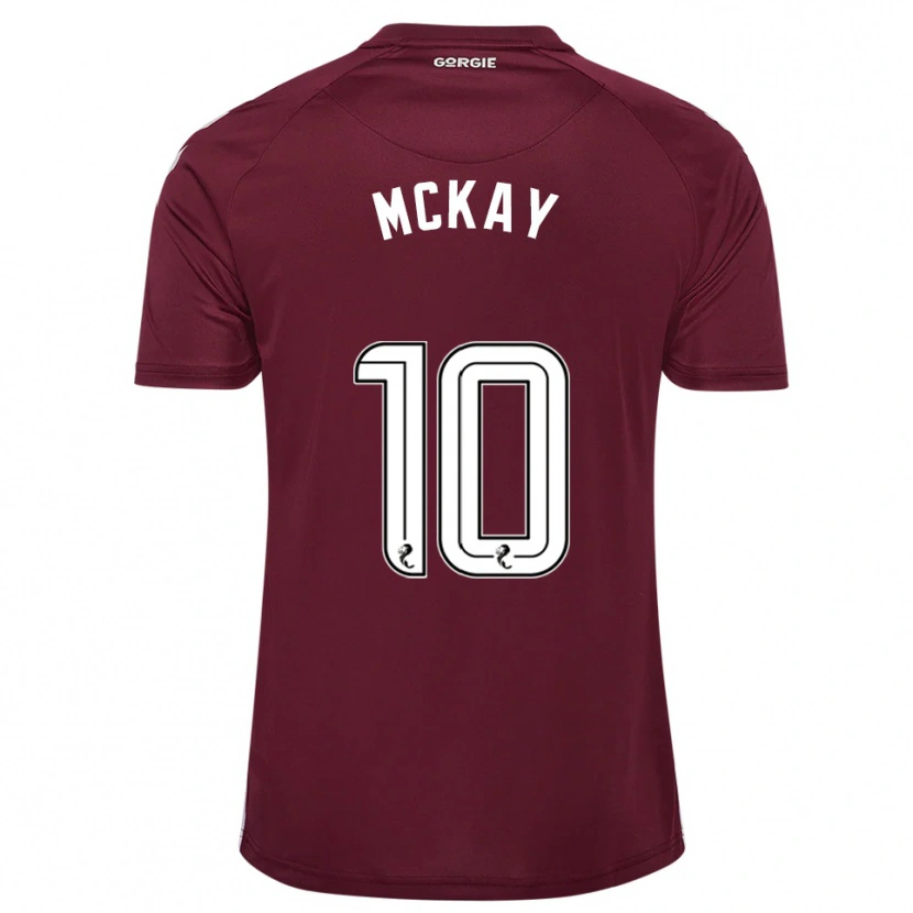 Danxen Niño Camiseta Barrie Mckay #10 Borgoña Blanco 1ª Equipación 2025/26 La Camisa