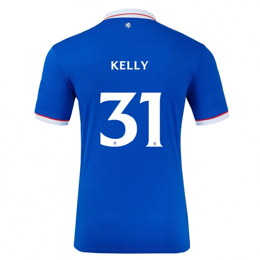 Danxen Niño Camiseta Liam Kelly #31 Azul Blanco 1ª Equipación 2025/26 La Camisa