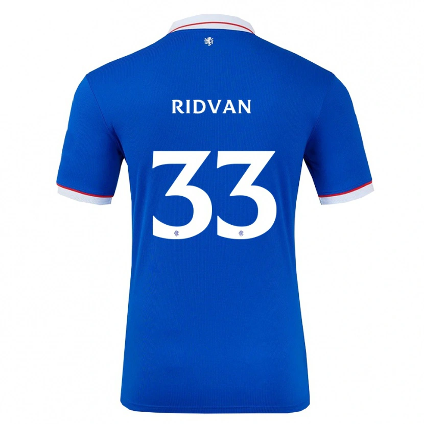 Danxen Niño Camiseta Rıdvan Yılmaz #33 Azul Blanco 1ª Equipación 2025/26 La Camisa