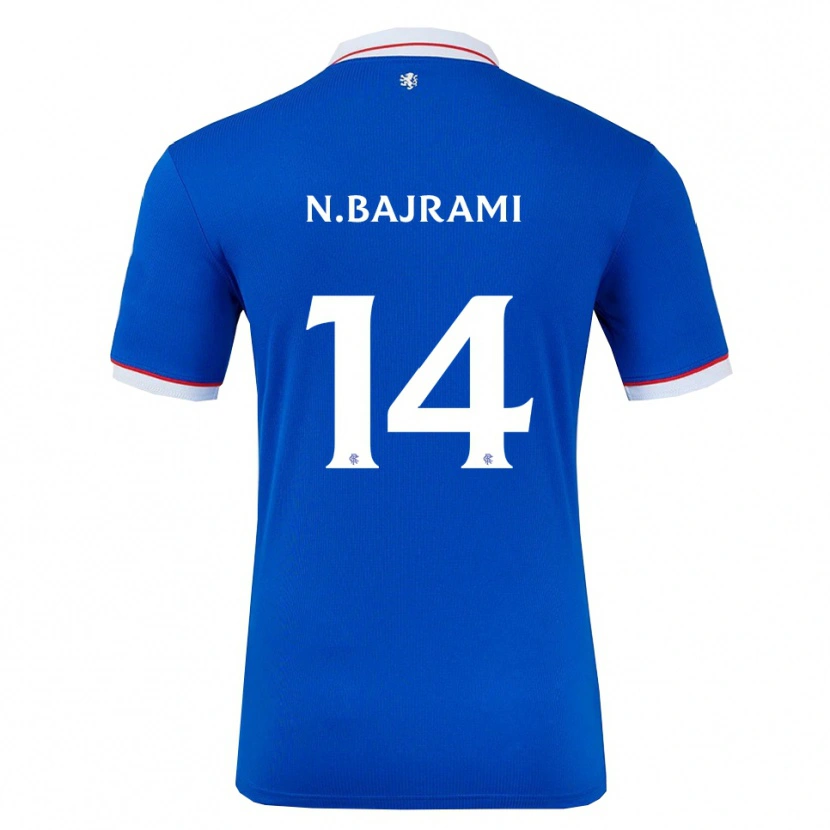 Danxen Niño Camiseta Nedim Bajrami #14 Azul Blanco 1ª Equipación 2025/26 La Camisa