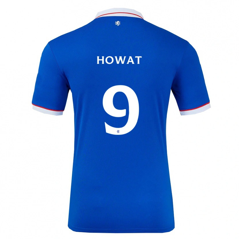 Danxen Niño Camiseta Kirsty Howat #9 Azul Blanco 1ª Equipación 2025/26 La Camisa