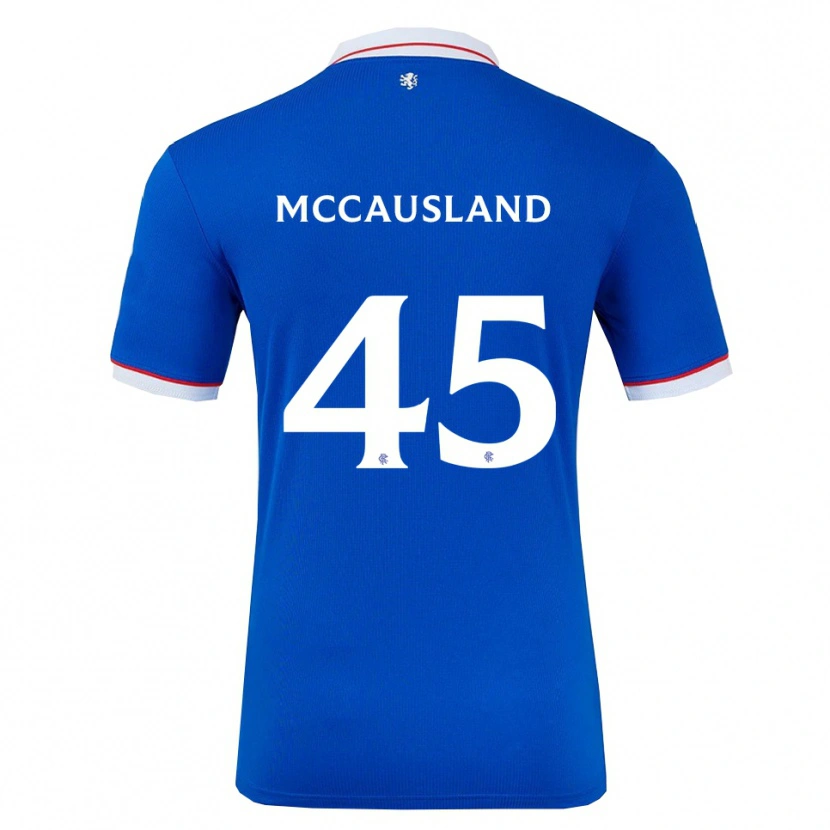 Danxen Niño Camiseta Ross Mccausland #45 Azul Blanco 1ª Equipación 2025/26 La Camisa