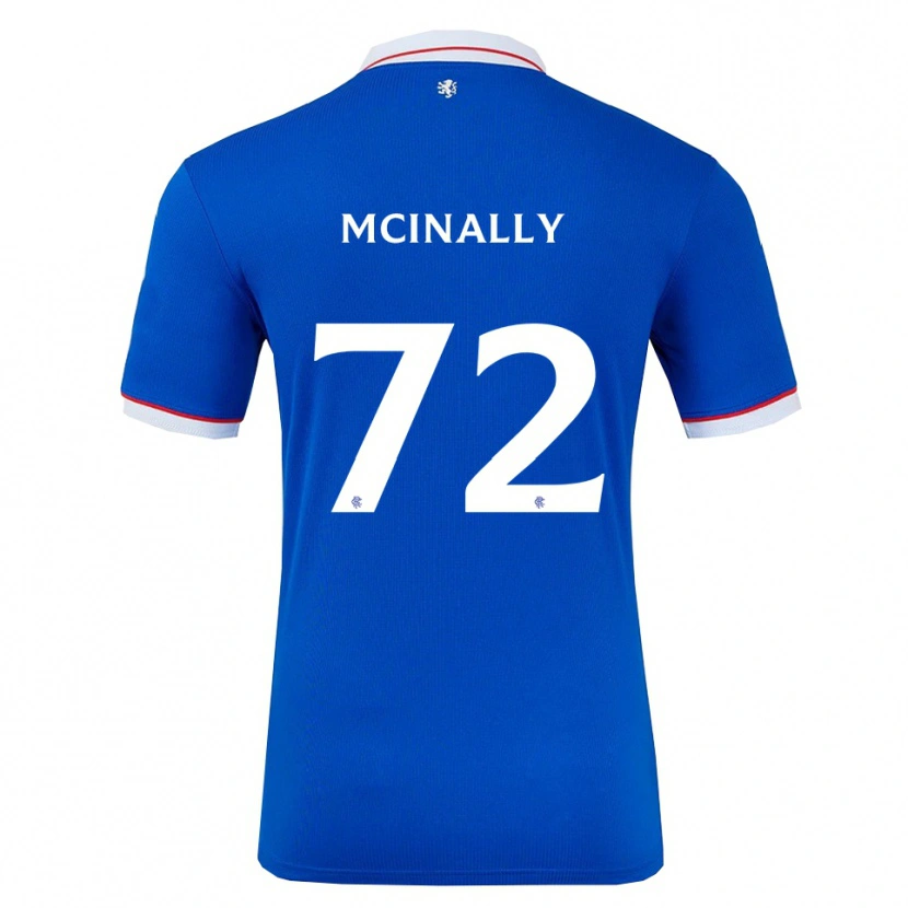 Danxen Niño Camiseta Darren Mcinally #72 Azul Blanco 1ª Equipación 2025/26 La Camisa