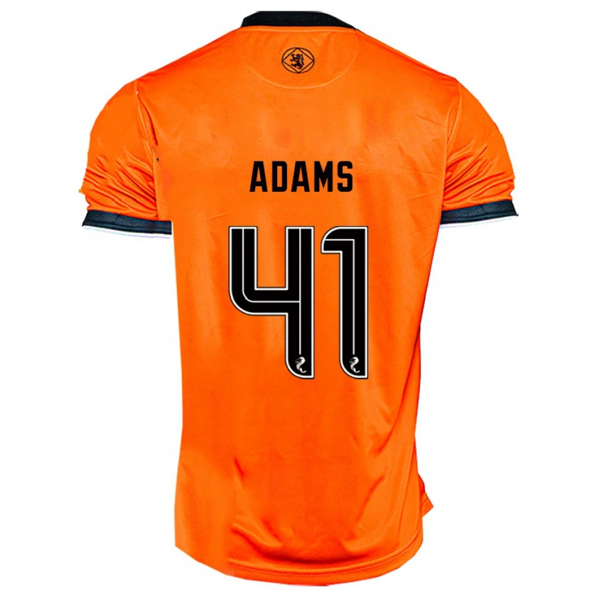 Danxen Niño Camiseta Ruairidh Adams #41 Naranja Negro 1ª Equipación 2025/26 La Camisa