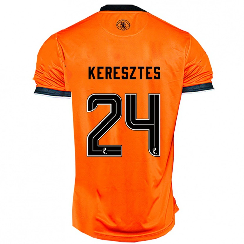 Danxen Niño Camiseta Krisztián Keresztes #24 Naranja Negro 1ª Equipación 2025/26 La Camisa