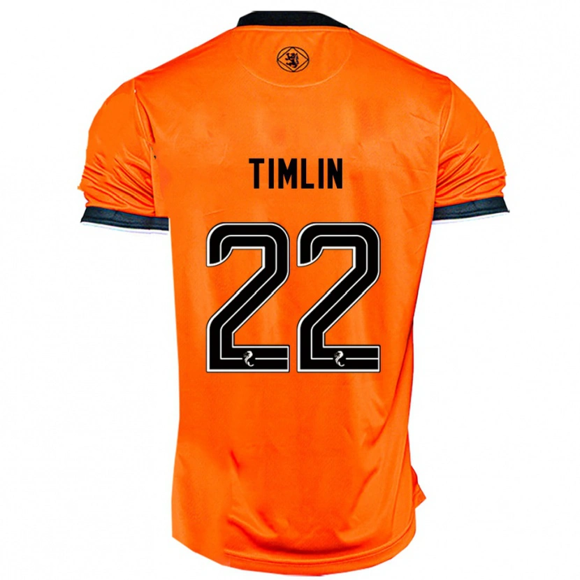 Danxen Niño Camiseta Sophie Timlin #22 Naranja Negro 1ª Equipación 2025/26 La Camisa