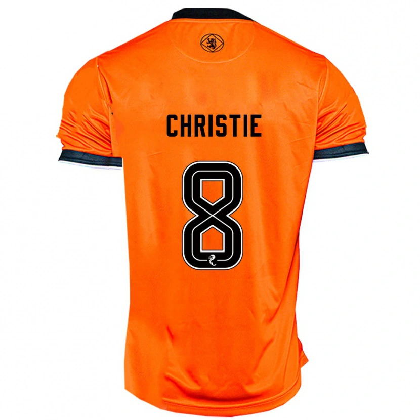 Danxen Niño Camiseta Summer Christie #8 Naranja Negro 1ª Equipación 2025/26 La Camisa