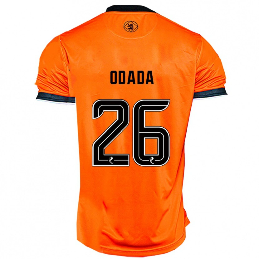 Danxen Niño Camiseta Richard Odada #26 Naranja Negro 1ª Equipación 2025/26 La Camisa