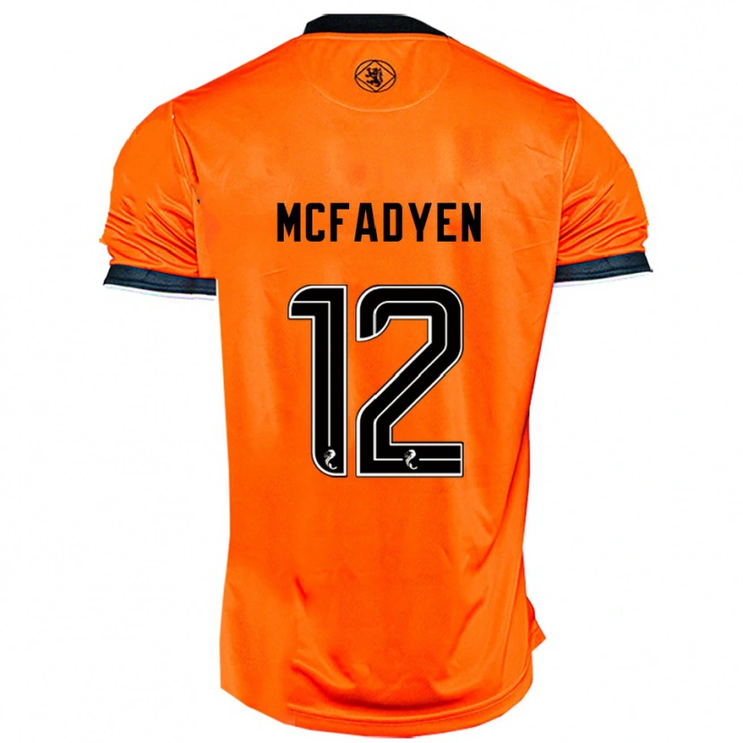 Danxen Niño Camiseta Stacey Mcfadyen #12 Naranja Negro 1ª Equipación 2025/26 La Camisa