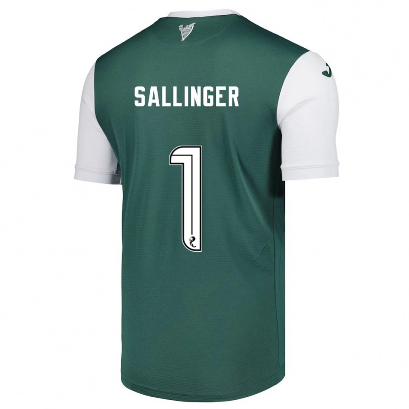 Danxen Niño Camiseta Raphael Sallinger #1 Verde Blanco 1ª Equipación 2025/26 La Camisa