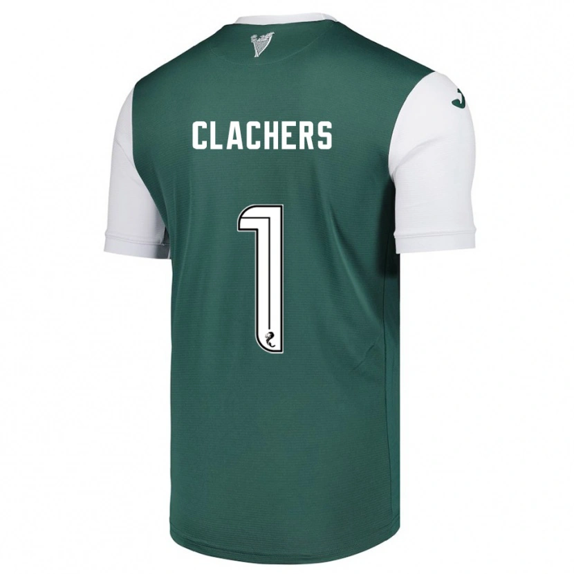 Danxen Niño Camiseta Erin Clachers #1 Verde Blanco 1ª Equipación 2025/26 La Camisa