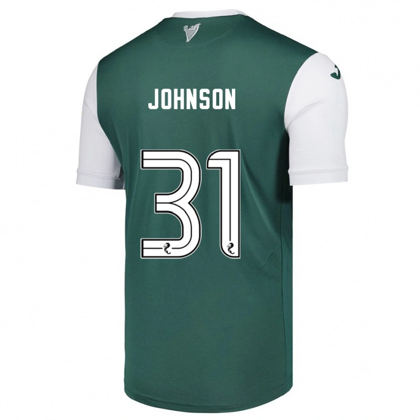 Danxen Niño Camiseta Murray Johnson #31 Verde Blanco 1ª Equipación 2025/26 La Camisa