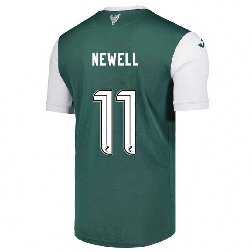 Danxen Niño Camiseta Joe Newell #11 Verde Blanco 1ª Equipación 2025/26 La Camisa