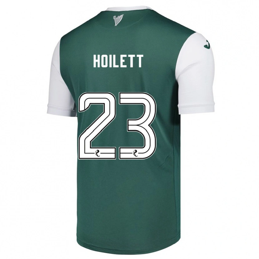 Danxen Niño Camiseta Junior Hoilett #23 Verde Blanco 1ª Equipación 2025/26 La Camisa