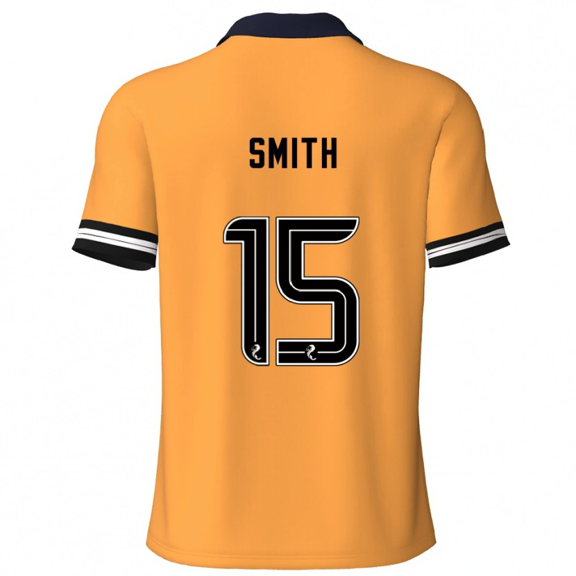 Danxen Niño Camiseta Lewis Smith #15 Amarillo Negro 1ª Equipación 2025/26 La Camisa