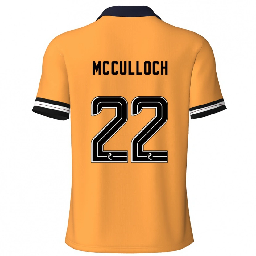 Danxen Niño Camiseta Seren Mcculloch #22 Amarillo Negro 1ª Equipación 2025/26 La Camisa