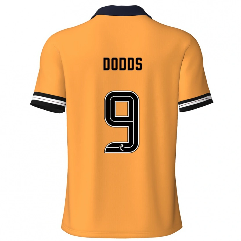 Danxen Niño Camiseta Jen Dodds #9 Amarillo Negro 1ª Equipación 2025/26 La Camisa