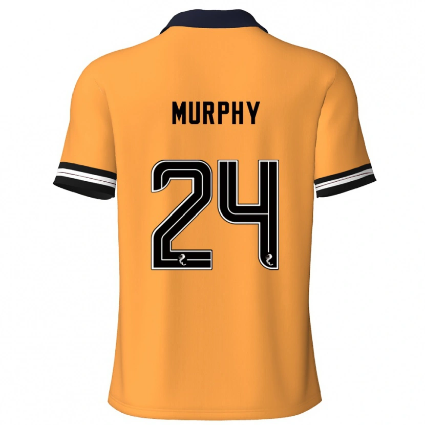 Danxen Niño Camiseta Jessica Murphy #24 Amarillo Negro 1ª Equipación 2025/26 La Camisa