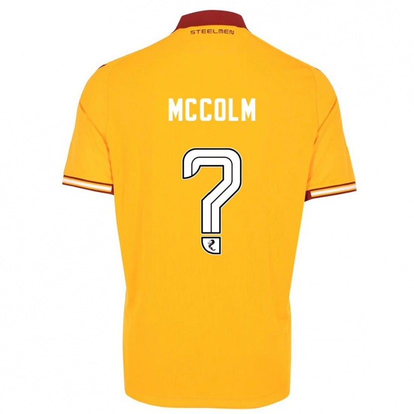 Danxen Niño Camiseta Rocco Mccolm #0 Amarillo Borgoña 1ª Equipación 2025/26 La Camisa