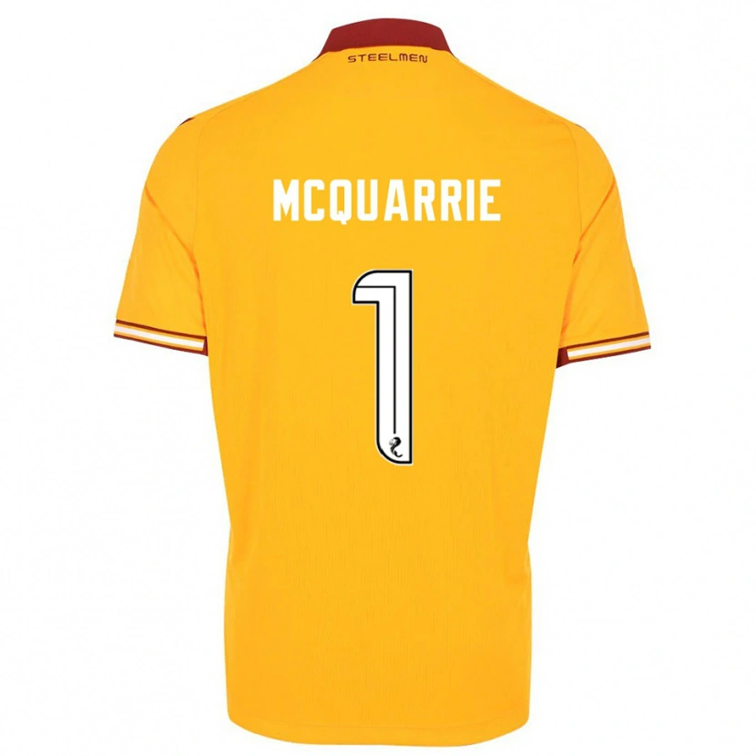 Danxen Niño Camiseta Colbi Mcquarrie #1 Amarillo Borgoña 1ª Equipación 2025/26 La Camisa