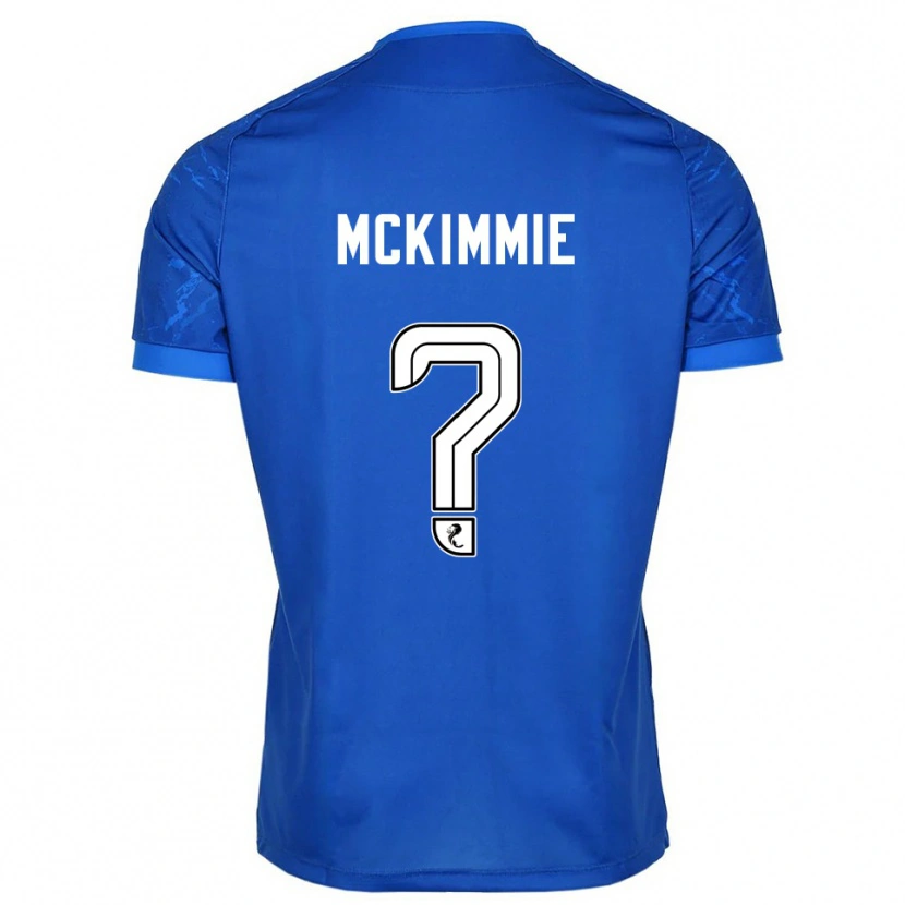 Danxen Niño Camiseta Lucas Mckimmie #0 Azul Blanco 1ª Equipación 2025/26 La Camisa