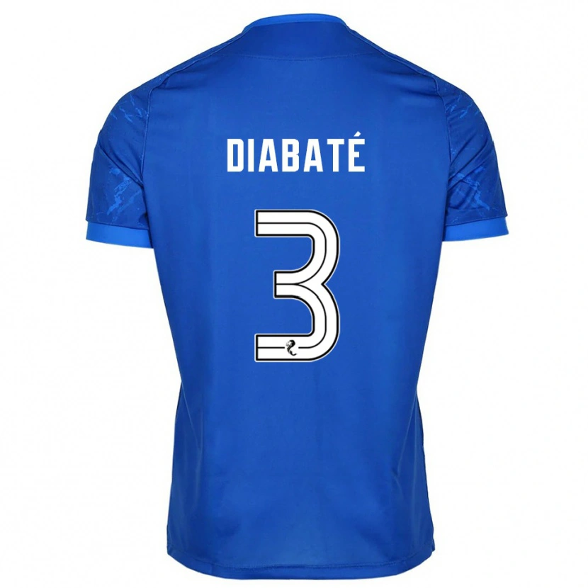 Danxen Niño Camiseta Cheick Diabaté #3 Azul Blanco 1ª Equipación 2025/26 La Camisa