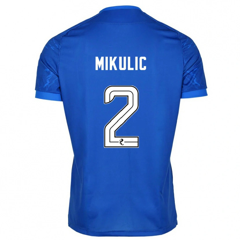 Danxen Niño Camiseta Bozo Mikulic #2 Azul Blanco 1ª Equipación 2025/26 La Camisa