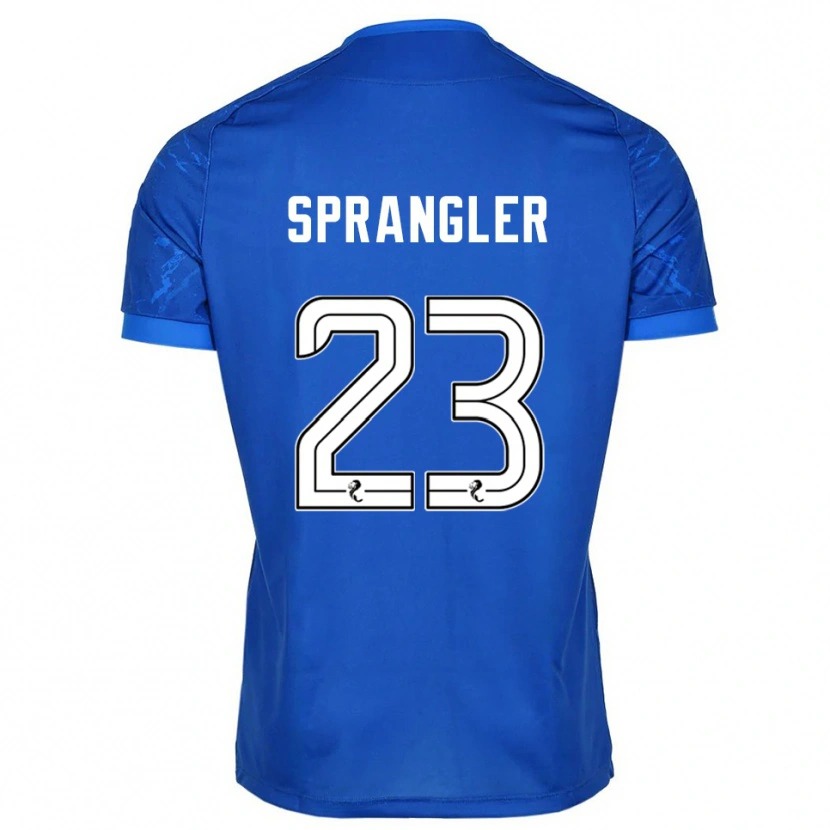 Danxen Niño Camiseta Sven Sprangler #23 Azul Blanco 1ª Equipación 2025/26 La Camisa