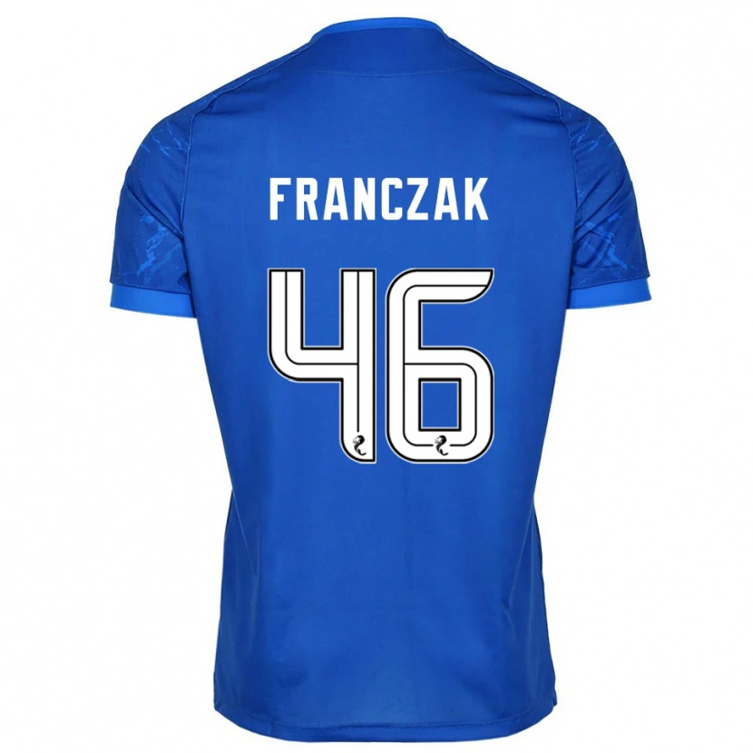 Danxen Niño Camiseta Franciszek Franczak #46 Azul Blanco 1ª Equipación 2025/26 La Camisa
