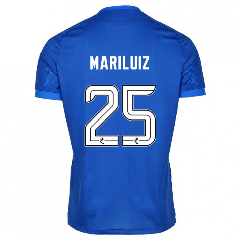 Danxen Niño Camiseta Mariluiz Sanchez #25 Azul Blanco 1ª Equipación 2025/26 La Camisa