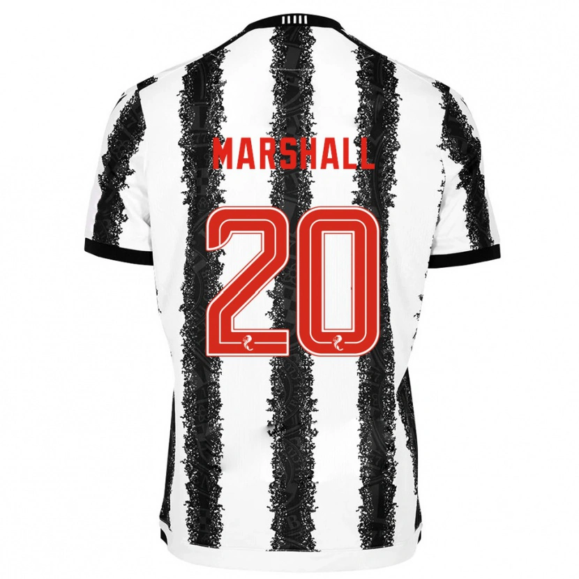 Danxen Niño Camiseta Lewis Marshall #20 Blanco Negro 1ª Equipación 2025/26 La Camisa