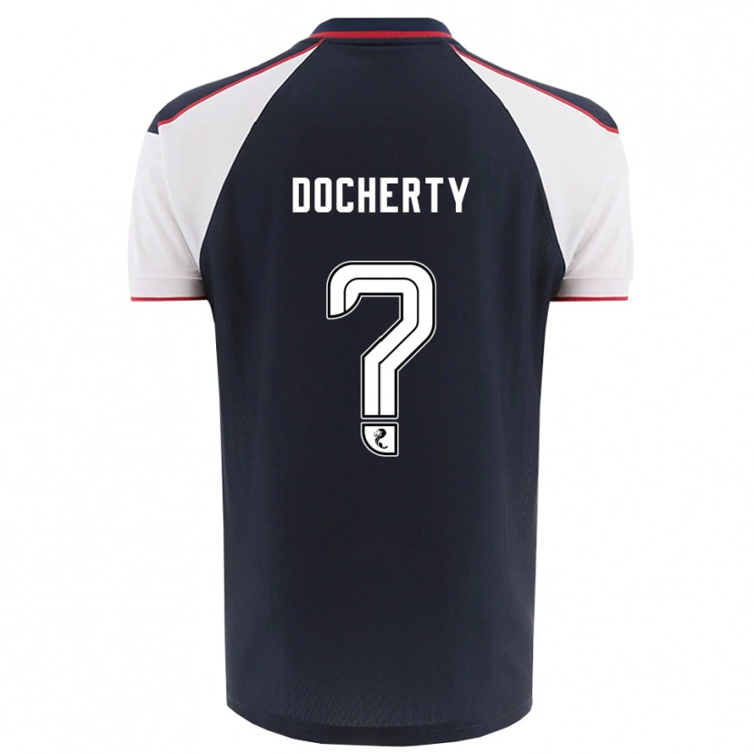 Danxen Niño Camiseta Rachel Docherty #0 Azul Marino Blanco 1ª Equipación 2025/26 La Camisa